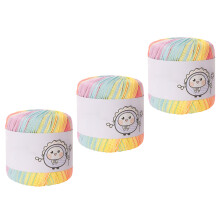 3Pcs Cotton Crafting Thread Fade Proof For Sewing Quilting-A