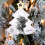 Halloween Artificial Flower Branch with Pumpkin Maple 3