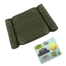 Simulated Roof Tent Bag for 1/8 1/10 RC Crawler Car TRX4 SCX10 90046 RC4WD Green