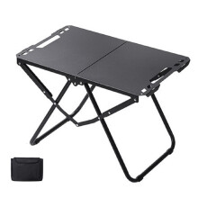 Folding Table Portable Camping Folding Table Outdoors Beach Picnic Table  Hollowing Hangable Item Hiking