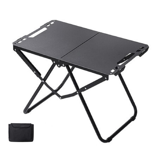 Folding Table Portable Camping Folding Table Outdoors Beach Picnic Table  Hollowing Hangable Item Hiking