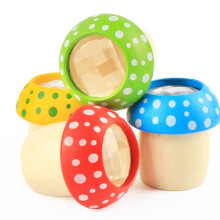 Colorful Mushroom Kaleidoscope Toy with Smooth Rotating Action, Compact Handheld Gift for Kids