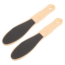 Foot File and Pedicure Tool Set for Dead Skin Removal, Wood Handle Rasp for Cracked Heels