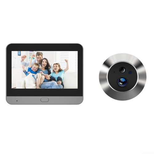 Interactive Wireless Visual Door Viewer with PIR Sensor Technology for Automatic Motion Detection Alerts
