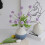 17cm Tall Ceramic Vase with Unique Texture for Home Decor Featuring Simple Elegant Design 3