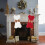 Knitted Christmas Stocking Bone Design42x22cm 8