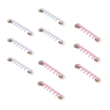 Strong Adhesive Hooks 6 Rows for Hanging in Kitchen and Bathroom Corners Traceless Hooks White &