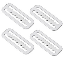 Accessoires de Rechange pour Plongée en Plein Air, 4 Pièces, Boucle de Ceinture Dentelée Japonaise, Boucle de Sangle, Sangle de Plongée, Butée