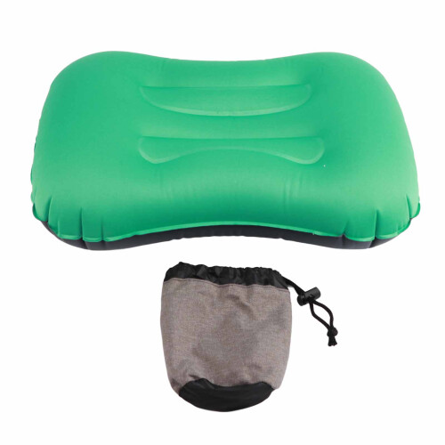 Uppblåsbar campingkudde med böjd design, 1-pack
