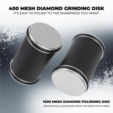 Rolling Sharpener Double Sided Diamond Sharpening Stone 15 20 Magnetic Angle Roller Kitchen Sharpener Tool