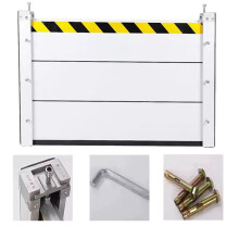 Reusable Aluminum Flood Barrier 100x40cm Heavy Duty Waterproof Flood Gate for Home and Garage Door