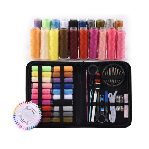 Travel Sewing Kit with Compact Organized Storage Case, Durable Tailor Bag Set for Beginners 1