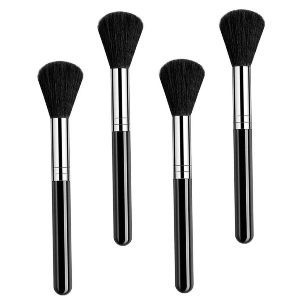4pcs Nail Cleaning Brush Set with Ergonomic Grip for Manicure Dust Removal at Home and Salon