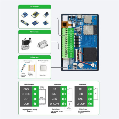 ESP32-S3 AI Display Development Board 4.3 Inch IPS TouchScreen Display CAN I2C RS485 for DeepSeek 2