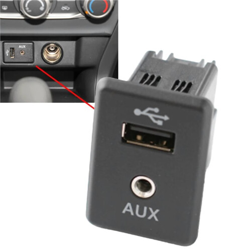 Car AUX Audio Interface Center Console AUX Audio Interface 28023-4BA0B 795405004 for  370Z Altima Frontier Rogu 2