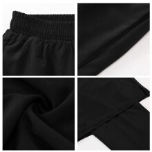 Men's 2-in-1 Stretchy Workout Leggings XL Black
