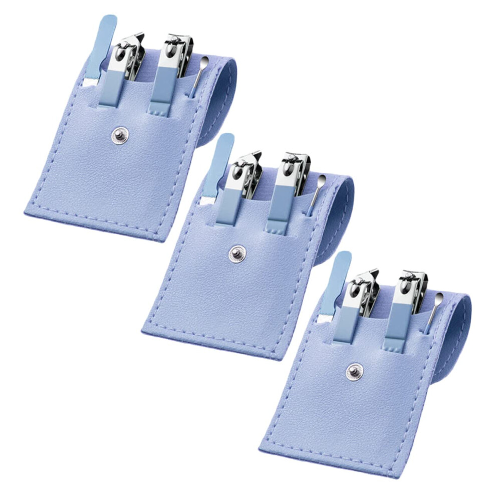 Nail Clipper Set with Ergonomic Grip, Stainless Steel Manicure and Pedicure Kit for Travel