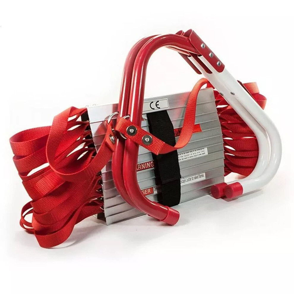 32Ft Fire Escape Ladder For 26 Story Building With Antislip Aluminum Steps For Indoor Outdoor Use 9073542569862
