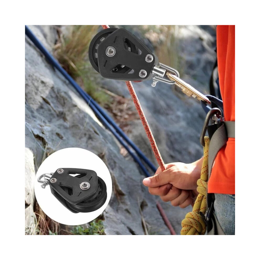 2Pcs Pulley Block 1500Lbs Stainless Steel Marine Sailboat Pulley For Rope Runner Yacht Rigging 6033652681406