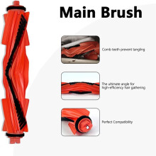 14PCS Compatible with Robot Vacuum S40/OV81 Vacuum Cleaner Accessories Main Side Brush Mop Cloth Filters Replacement Parts