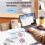 X4 Thermal Label Portable Printer for 4x6 Mailing Packages Printing  & Automatic Label Recognition EU Plug 3