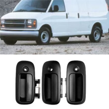 Exterior Door Handle Car Door Handle with Key Hole for Chevy Express 1996-2009 Car Outside Handle 25989401