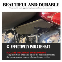 Motorcycle Air Heat Deflector for Softail FLSTF FLS FXS Slim 2000-2017 Air Heat Shields Accessories