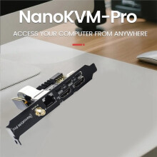 NanoKVM-Pro PiKVM 4K IP-KVM GbE WiFi6 ATX WIFI POE Remote Control HomeLab Server NAS AI HD Second Screen Led Strip