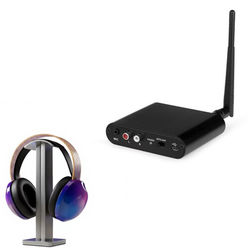 Powerful HIFI 500M UHF Transmitter T80 with Microphone Input for Silent Party 2