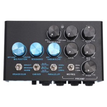 Bass Effects Pedal, Bass Preamp and Equalizer with 3 Band EQ, Semi Parametric Mid, Parallel Signal Chain