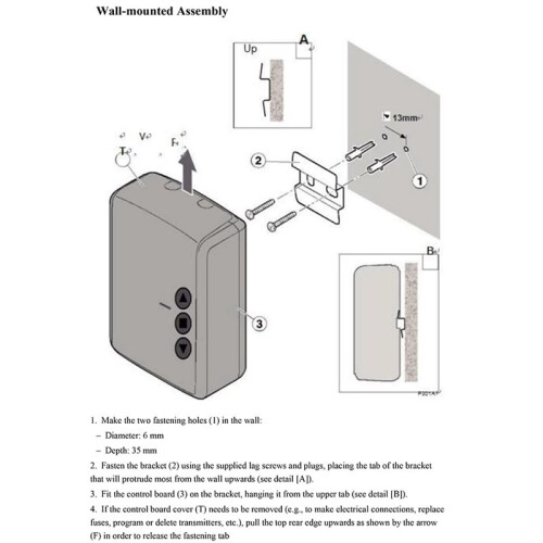 AC220V Universal Garage Door Control Board with 4x Remote Control Tubular Motor Reciever Shutter Motor Control Panel