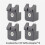 4pcs EVOBambu CFP AMS Adapter for  AMS Guard Feed Ring Protector DIY 3D Printer X1C P1P P1S 2