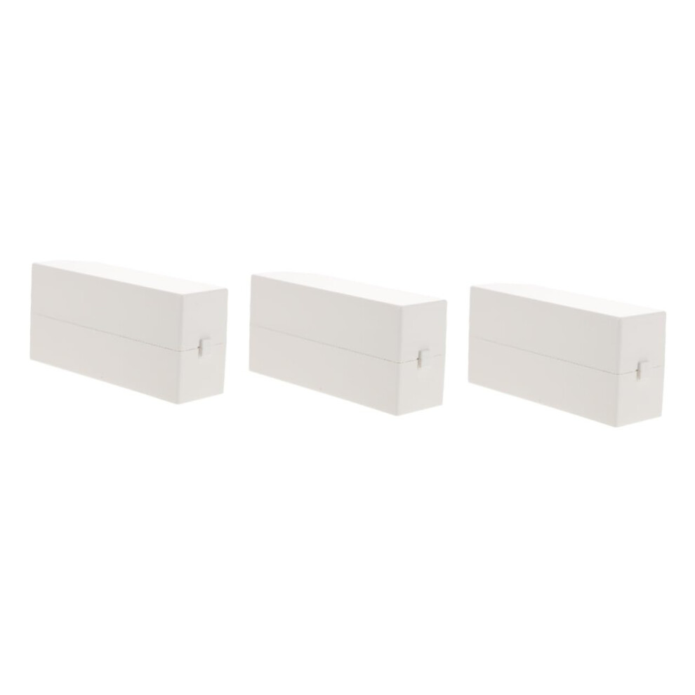 3pcs 30 Slot Nail Drill Bit Holder Case with Dustproof Clear Acrylic Storage for Manicure