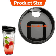 2Pcs Replacement Parts Lids for Blender, Sip & Seal Spout Lids for 18oz 24oz 32oz Cups,for BL450 BL480