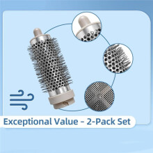 2 Pack Oval Round Brush Replacement Attachments for FlexStyle Hair Dryer Salon-Volumizing Styling Brush