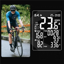 Bike Computer GPS Wireless Bicycle Cycling Odometer Speedometer ANT+ IPX7 Waterproof for
