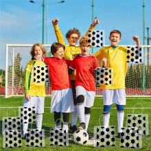 24 Sacolas Presente Transparentes PVC com Alças para Futebol - Pacote com 24 Sacolas para Doces e Guloseimas com Tema Esportivo - Sacolas Embalagem
