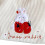 Handtasche aus Samt mit Erdbeermuster 8