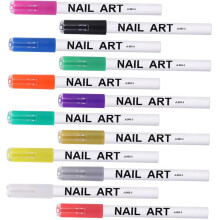 12pcs Nail Art Pens Set for Precise Line Drawing, 3D Painting, Salon and DIY Manicure