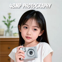 4K Digital Camera 48MP Retro CCD Portable Card Camera with 8X  Auto Focus MP3 Music Player Game Function Entry-Level
