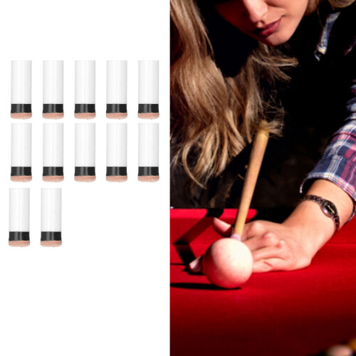 Billiard Cue Tips 12pcs Professional Lightweight Durable Pool Cue Accessories