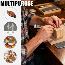 112 Pieces Pin Vise Hand Drill Set Manual  Drill Clamping with Micro Twist Bits for Jewelry, Wood, Manual Work DIY