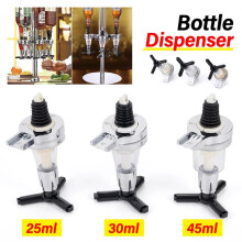 3pcs Wall Mounted Soda Dispenser for Whiskey, Wine, and Beer - 25/30/45ml Bottle Divider