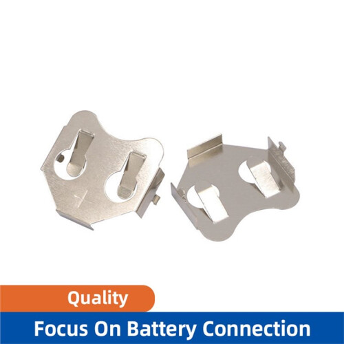 Poding CR2032 Coin Cell Retainer, Nickel-Plated Phosphor Bronze Battery Holder 10PCS 2