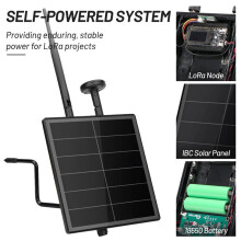 D5L H3 Meshtasic Solar Powered Heltec LoRa 32 V4 ESP32 with GPS Antenna LoRa WiFi Low Power Solar Mesh 915MHz
