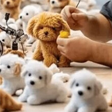 Electric Plush Puppy, White Puppy Doll, Robotic Puppy That Makes Noise, Birthday Gift. A