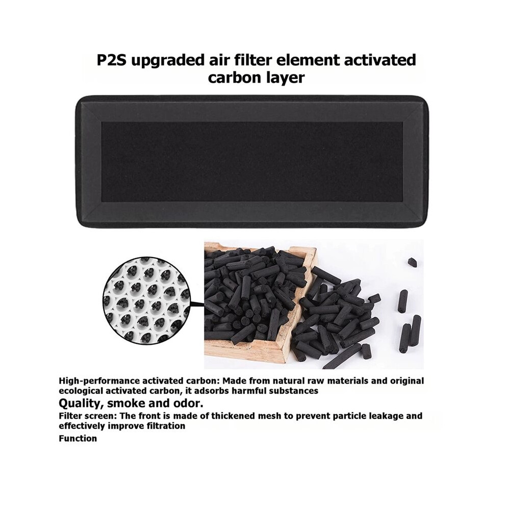 Air Filter For P2s Hepa 13+ Activated Carbon Combo Air Filter For P2s 3D Printer Accessories Parts 6033669857894
