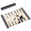 Backgammon Set for Adults, Travel Backgammon Board Game, Foldable Chess and Checkers, Outdoor Fun 2