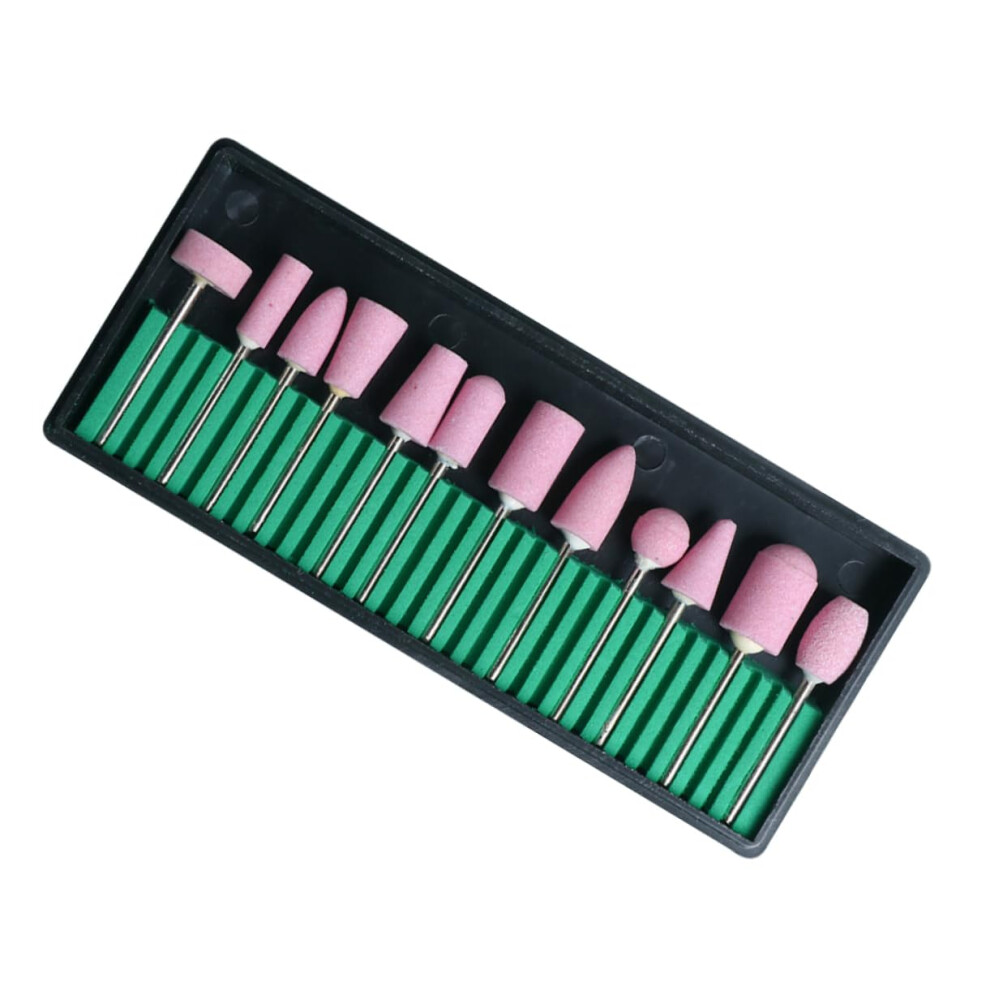 12Pcs Professional Nail Drill Bits Set For Acrylic Nails, Precise Shaping And Smooth Polishing 9053599814405