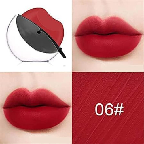 Waterproof Matte Lipstick Set, Long Lasting Non Stick Cup Crayon for Full Coverage, 2 Pack Red Maroon 1